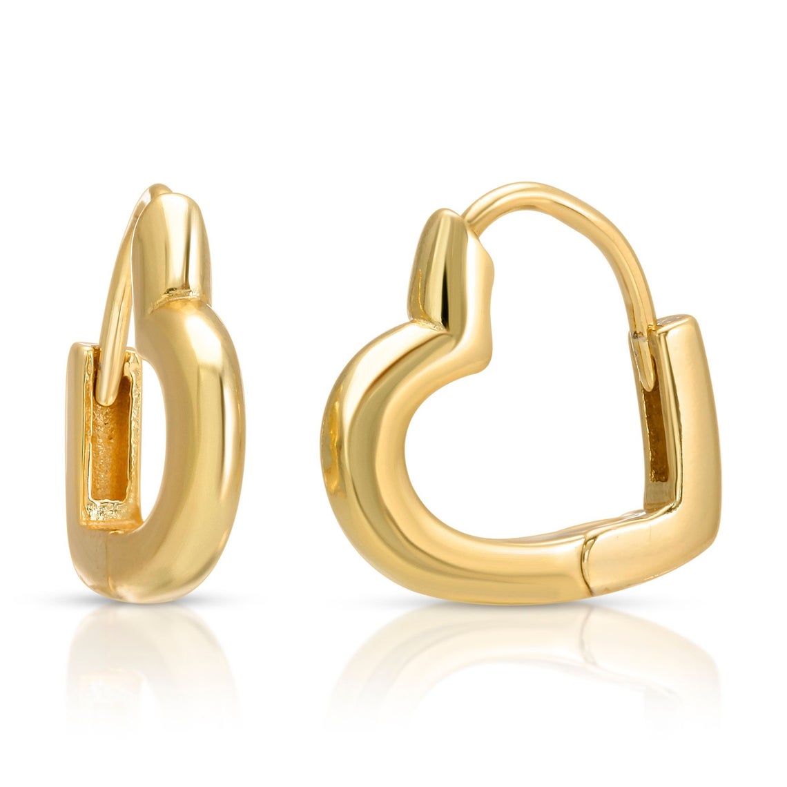 Sterling Silver Heart Hoop Earring – Online Shop Loveisajewelry
