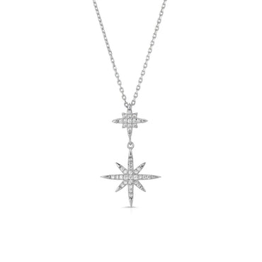 Sterling Silver North Star Necklace