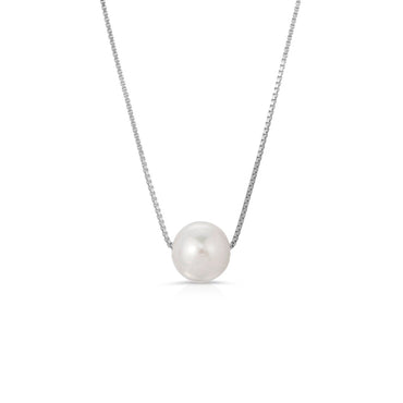 Sterling Silver Pearl Choker Necklace