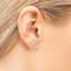 Sterling silver Saturn earrings