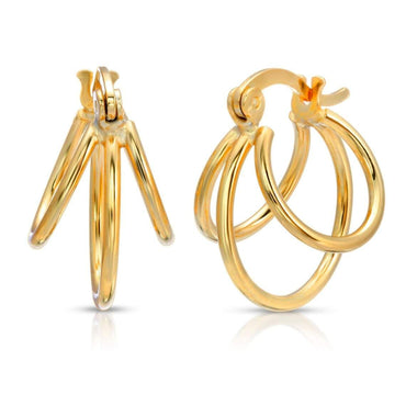 Triple Band Hoop Earrings
